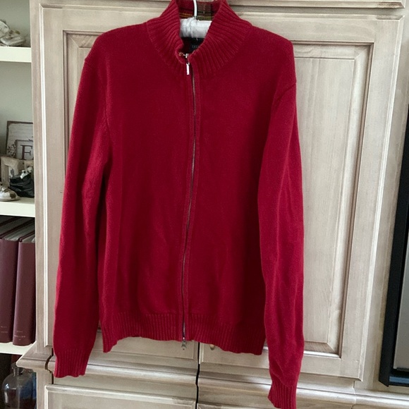 Lyle & Scott Other - Lyle & Scott Red Cardigan Sweater